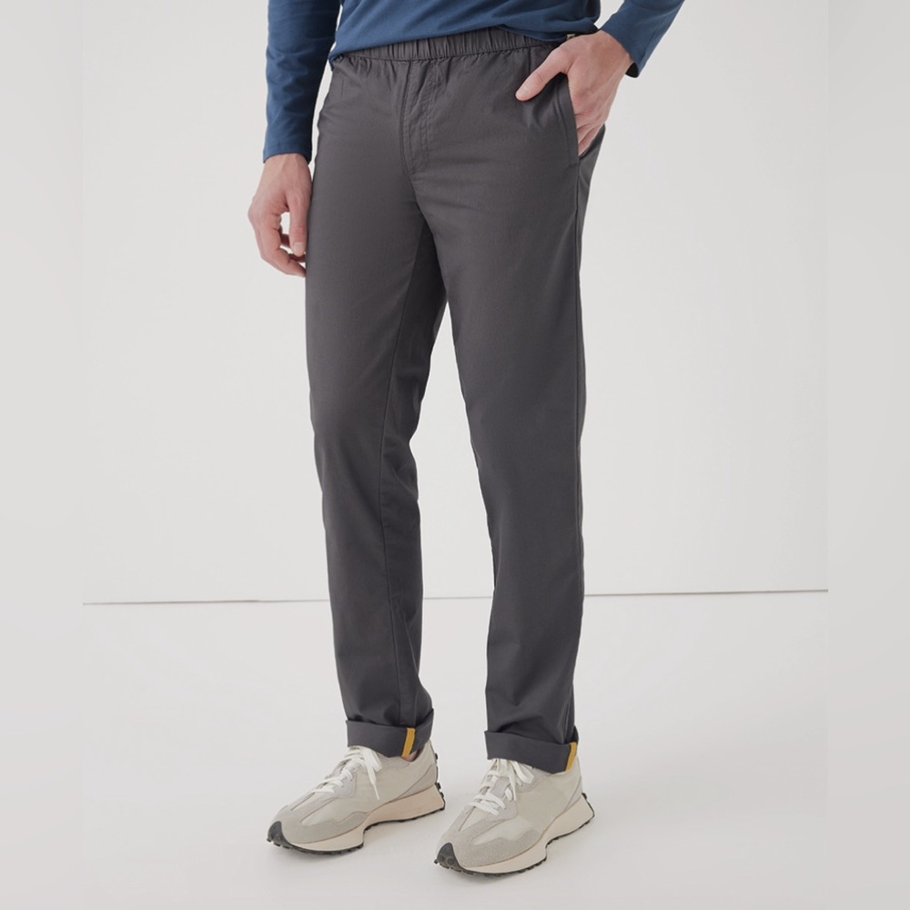 Pact mens woven twill roll up pants